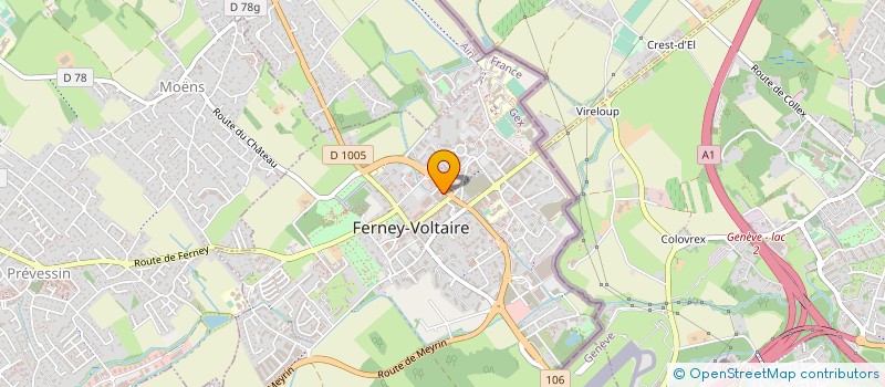 localisation de l'entreprise L'EPICERIE DE FERNEY à FERNEY-VOLTAIRE