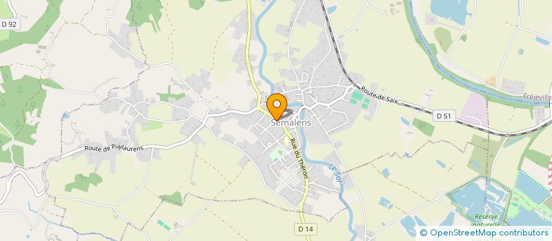 localisation de l'entreprise L'EPICERIE DE LA BASTIDE à SEMALENS