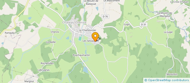 localisation de l'entreprise L'EPICERIE DE NINIE à CHATEAU-CHERVIX