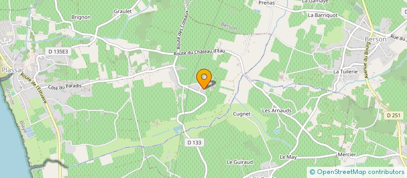 localisation de l'entreprise L EPICERIE DE PLASSAC à PLASSAC