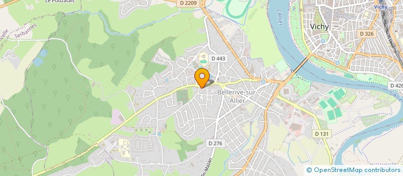 localisation de l'entreprise L'EPICERIE DES 4 SAISONS à BELLERIVE-SUR-ALLIER