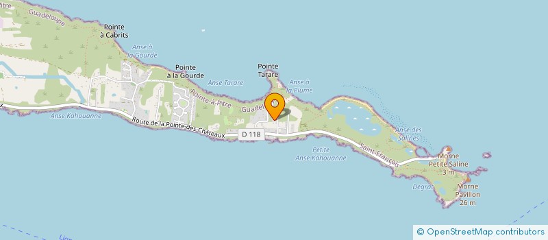 localisation de l'entreprise L'EPICERIE DES ANTILLES à SAINT-FRANCOIS