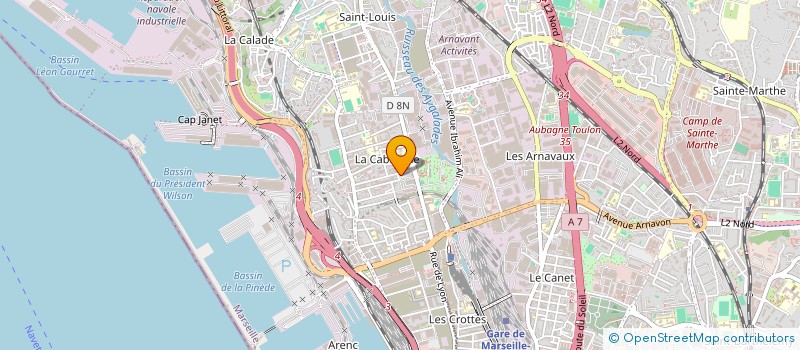 localisation de l'entreprise L'EPICERIE DES COEURS BLANCS à MARSEILLE