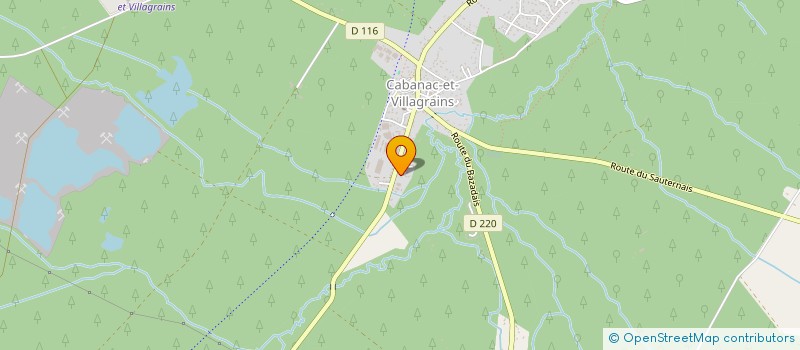 localisation de l'entreprise L'EPICERIE DU BOURG  CABANAC-ET-VILLAGRAINS