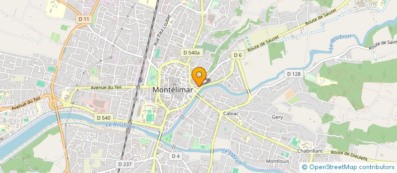 localisation de l'entreprise L'EPICERIE DU CHATEAU à MONTELIMAR