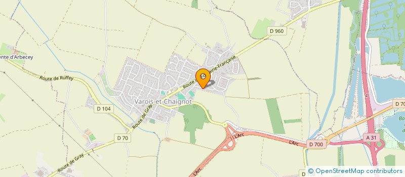 localisation de l'entreprise L'EPICERIE DU COLIBRI  VAROIS-ET-CHAIGNOT