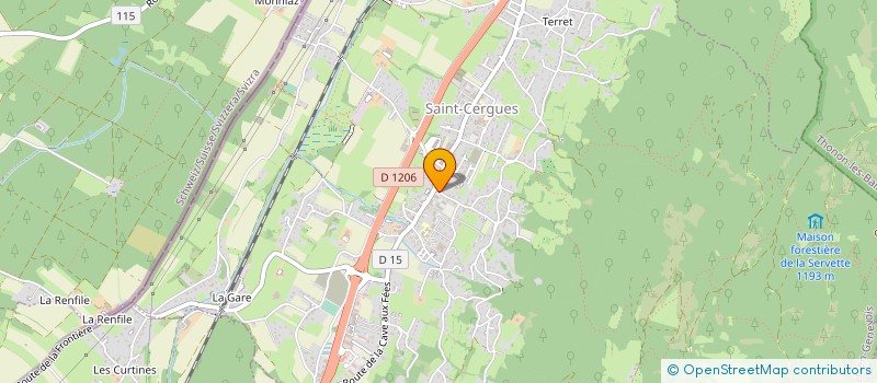 localisation de l'entreprise L'EPICERIE DU PETIT NICOLAS  SAINT-CERGUES