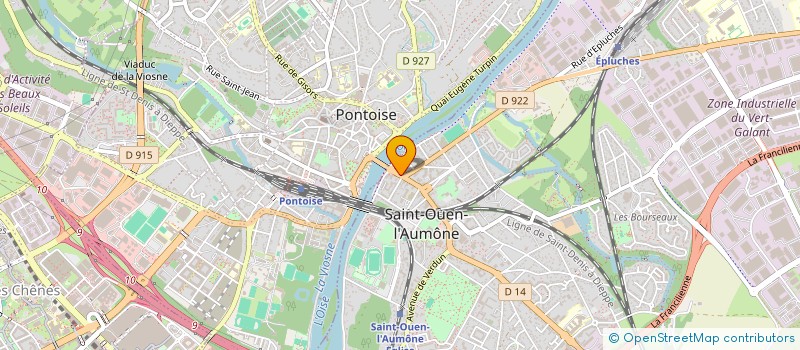 localisation de l'entreprise L'EPICERIE DU PONT  SAINT-OUEN-L'AUMONE