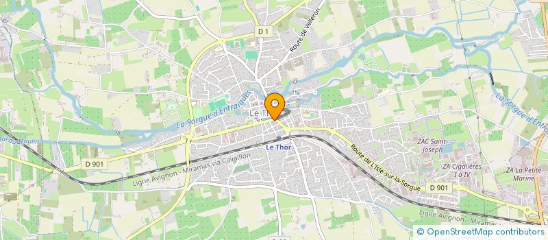 localisation de l'entreprise L EPICERIE DU THOR à LE THOR