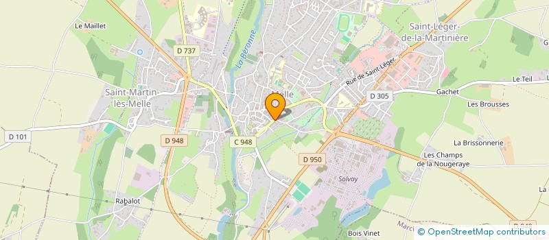 localisation de l'entreprise L'EPICERIE FERMIERE  MELLE