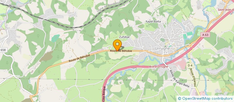 localisation de l'entreprise L'EPICERIE FERMIERE D'EUSKAL HERRI  URRUGNE