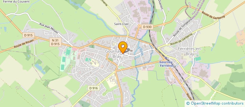 localisation de l'entreprise L EPICERIE GOURNAISIENNE à GOURNAY-EN-BRAY