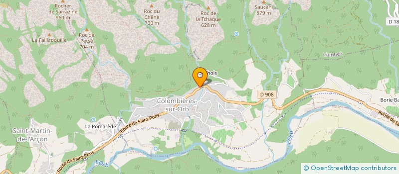 localisation de l'entreprise L'EPICERIE JOLIE à COLOMBIERES-SUR-ORB