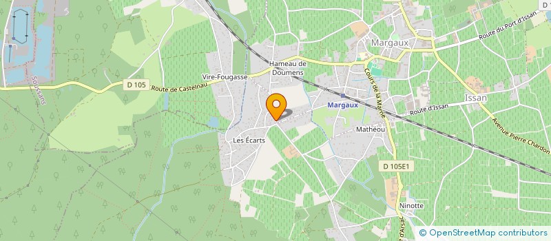 localisation de l'entreprise L'EPICERIE MARGALAISE  MARGAUX CANTENAC