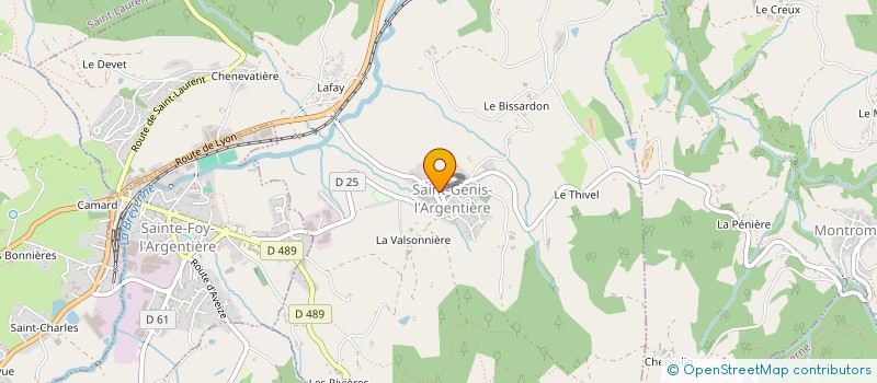 localisation de l'entreprise L'EPICERIE SAINT GENOISE  SAINT-GENIS-L'ARGENTIERE