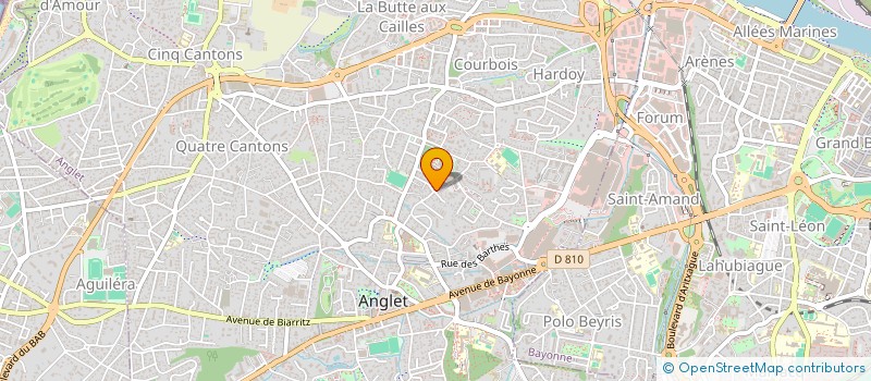 localisation de l'entreprise L EPICERIE SOCIALE D ANGLET à ANGLET