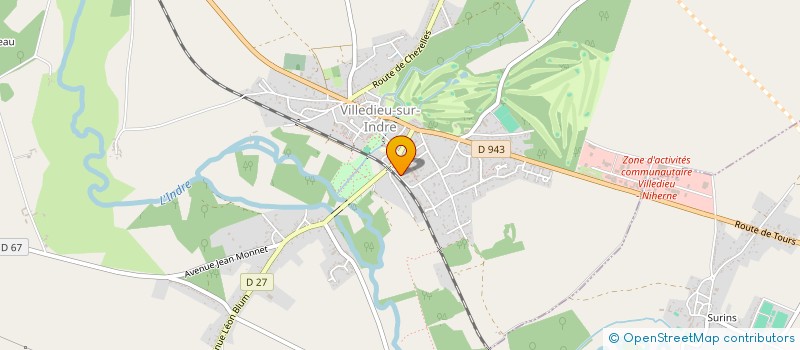 localisation de l'entreprise L'EPICERIE SOCIALE THEOPOLITAINE à VILLEDIEU-SUR-INDRE