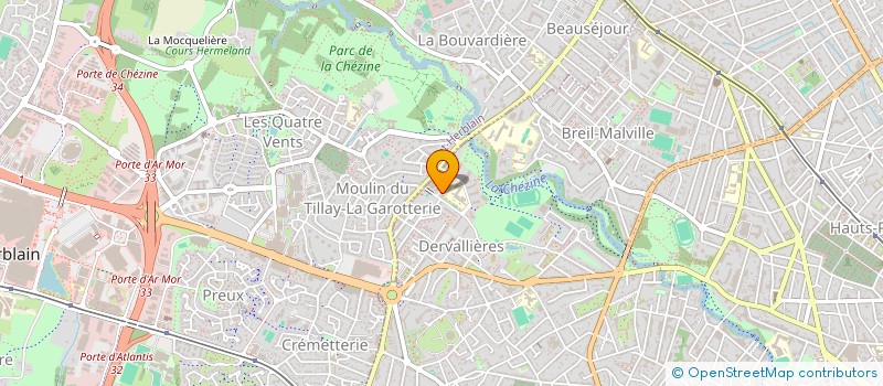 localisation de l'entreprise L'EPICERIE SOLIDAIRE DES DERVALLIERES à NANTES
