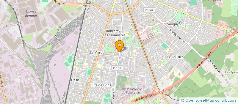 localisation de l'entreprise L'EPICERIE SOLIDAIRE DES QUARTIERS SUD LE MANS  LE MANS