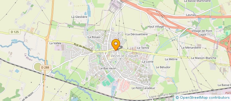 localisation de l'entreprise L'EPICERIE VEZINOISE  VEZIN-LE-COQUET