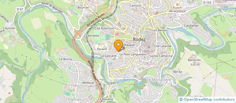 localisation de l'entreprise L'EPICURE  RODEZ