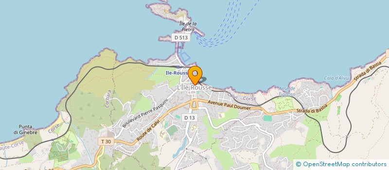 localisation de l'entreprise L'EPICURE à L'ILE ROUSSE
