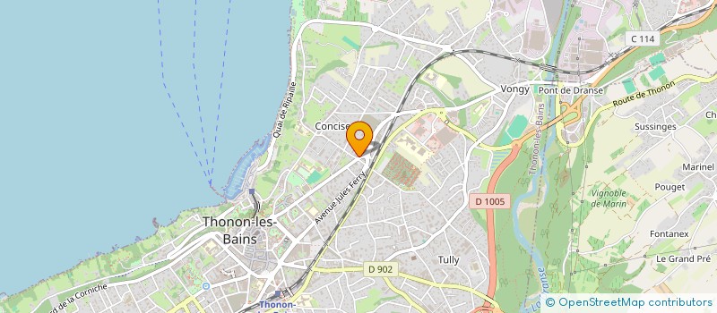 localisation de l'entreprise L EPICURIEN à THONON-LES-BAINS