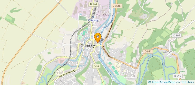 localisation de l'entreprise L'EPICURIEN à CLAMECY