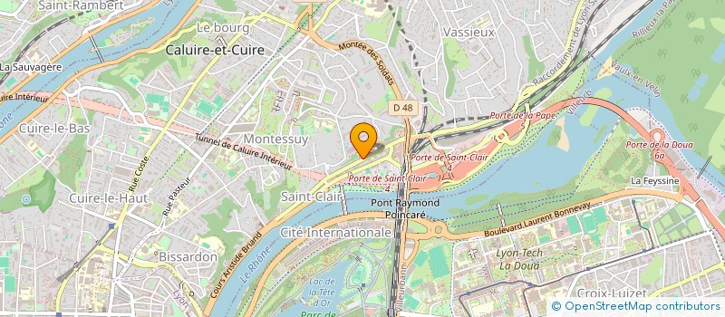 localisation de l'entreprise L'EPICURIEN DU CANAL à CALUIRE-ET-CUIRE