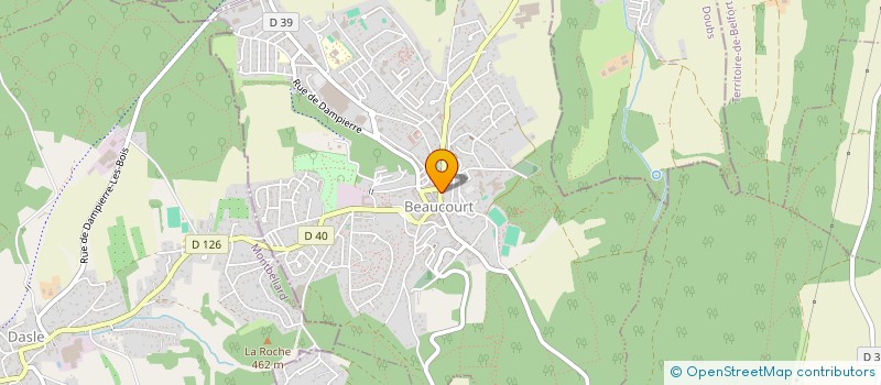 localisation de l'entreprise L'EPICURIEN SARL à BEAUCOURT