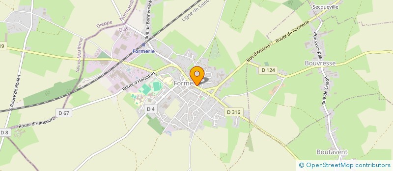 localisation de l'entreprise L'EPICURIEUX  FORMERIE