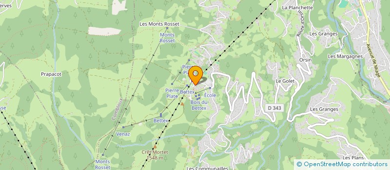 localisation de l'entreprise L'EPILOBE  SAINT-GERVAIS-LES-BAINS