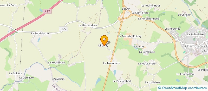 localisation de l'entreprise L'EPINE à CHANVERRIE