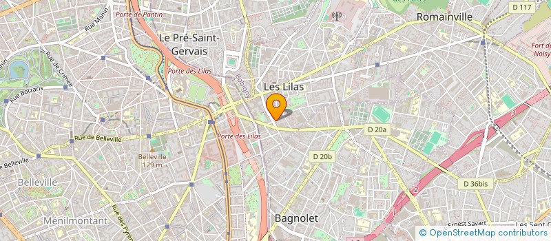 localisation de l'entreprise L'EPOPEE à LES LILAS