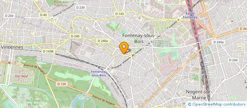 localisation de l'entreprise L'EPOPEE à FONTENAY-SOUS-BOIS