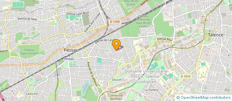 localisation de l'entreprise L'EPOPEE ROSE à PESSAC