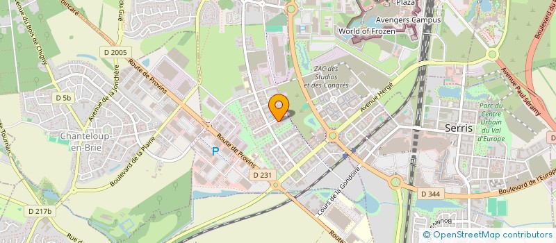 localisation de l'entreprise L'EQUATEUR (EQT)  MONTEVRAIN