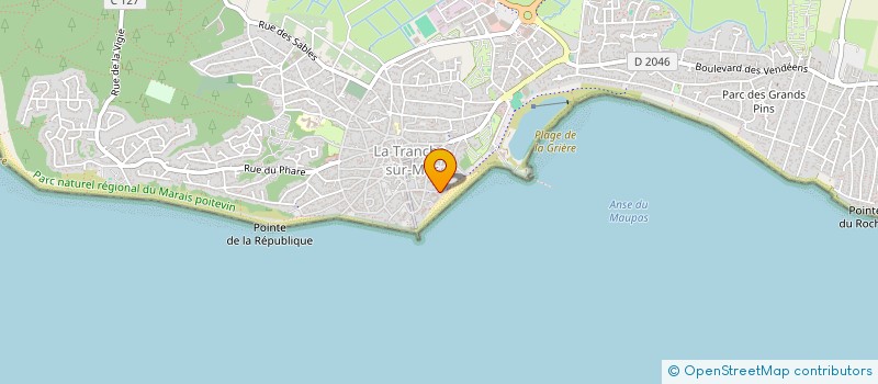localisation de l'entreprise L'EQUINOXE à LA TRANCHE-SUR-MER