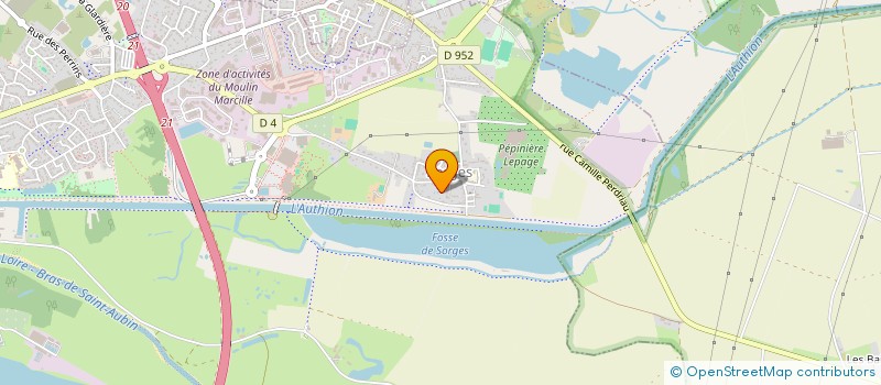 localisation de l'entreprise L'EQUIP SPORT ET ENTREPRISE  LES PONTS DE CE