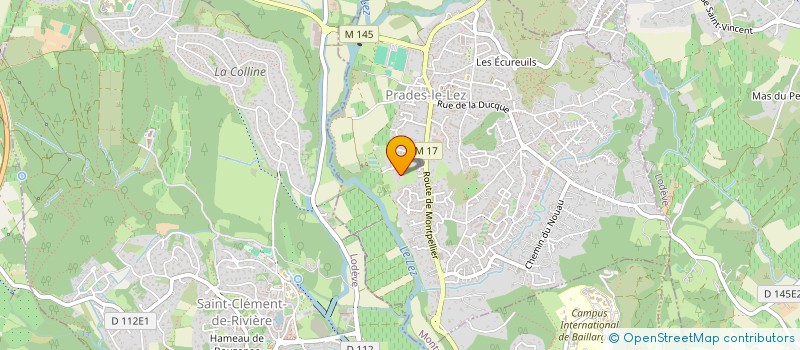 localisation de l'entreprise L'EQUIPAGE AUX 8AILES  PRADES-LE-LEZ