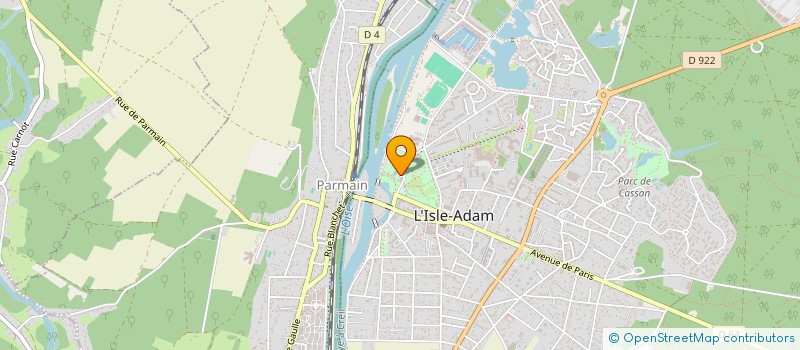 localisation de l'entreprise L'EQUIPE B à L'ISLE-ADAM