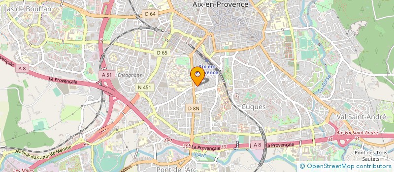 localisation de l'entreprise L'EQUIPE BAIE à AIX-EN-PROVENCE
