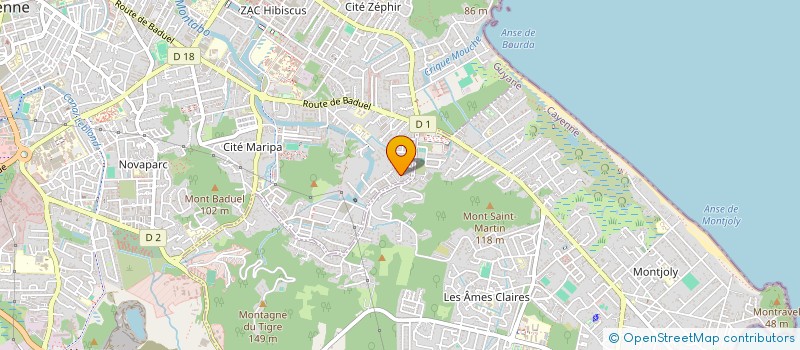 localisation de l'entreprise L'EQUIPE DU SAMEDI SOIR  CAYENNE