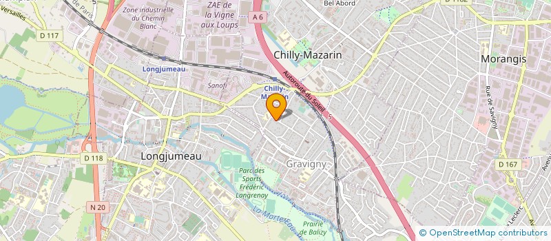 localisation de l'entreprise L'EQUIPE PROPRETE ET SERVICES  CHILLY-MAZARIN