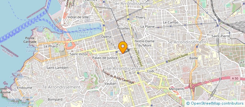 localisation de l'entreprise L EQUIPE XAVIER RADISSON à MARSEILLE