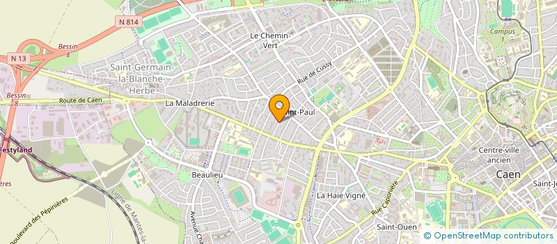 localisation de l'entreprise L'EQUIPEE 2 à CAEN