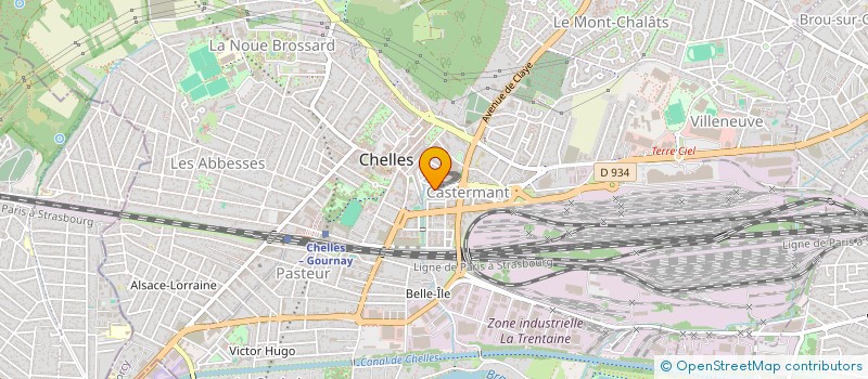 localisation de l'entreprise L'EQUIPEE BELLE à CHELLES