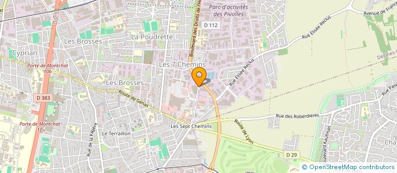 localisation de l'entreprise L'EQUIPEMENT ELECTRIQUE SARL à VAULX-EN-VELIN