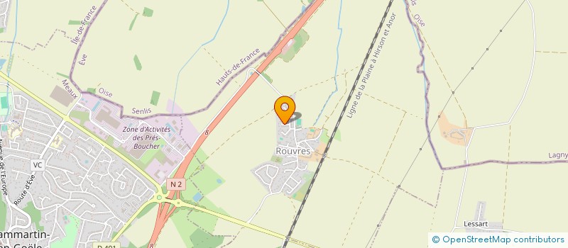localisation de l'entreprise L EQUIPEMENT FRANCAIS DU BATIMENT à VILLENEUVE SOUS DAMMARTIN