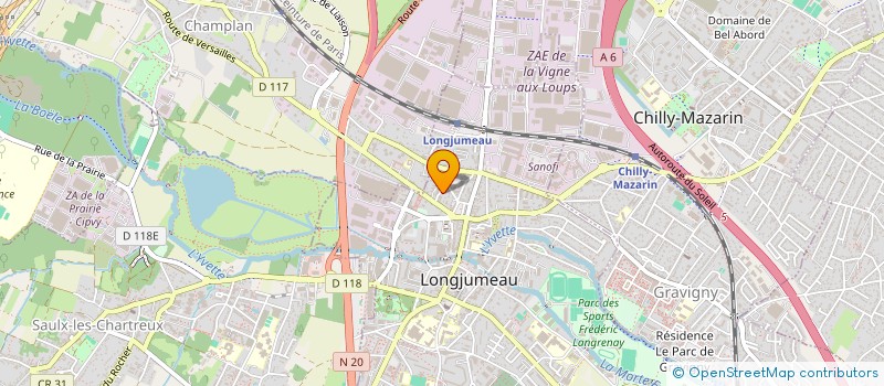 localisation de l'entreprise L'EQUIPEMENT INTEGRAL  SAULX-LES-CHARTREUX
